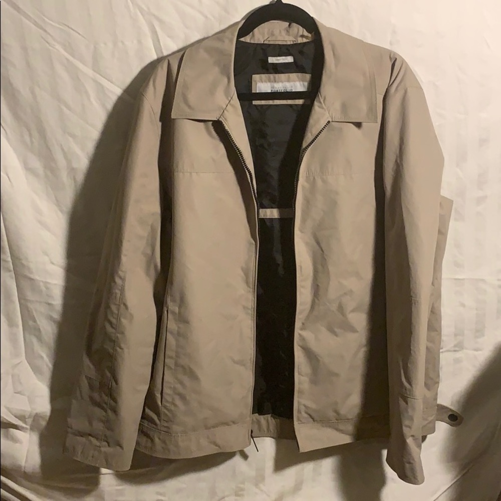 Perry Ellis portfolio Dobby tech large jacket